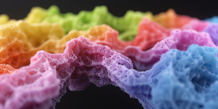 Colorful Lace Fabric Textureの素材