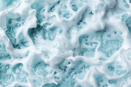abstract blue and white foam textureの素材