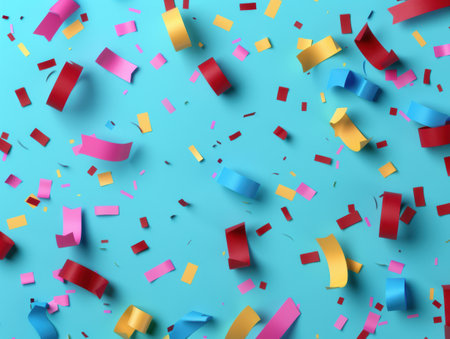 Colorful confetti backgroundの素材