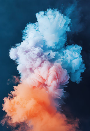 Vibrant Smoke Cloud Explosionの素材