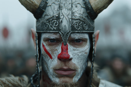 Fierce warrior in battle gearの素材
