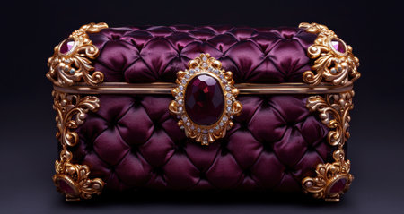 Ornate Jewelry Box with Gemstoneの素材