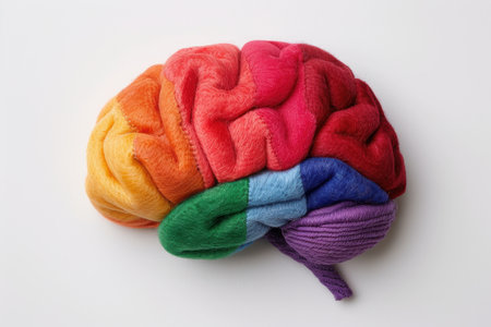 Colorful brain modelの素材
