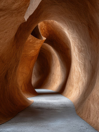 Intricate wooden sculpture with abstract shapesの素材