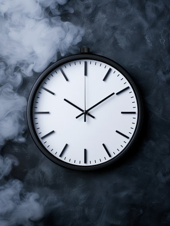 time passing by in a smoky atmosphereの素材