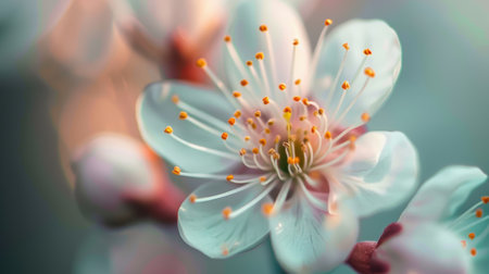 Delicate Cherry Blossom Flower in Bloomの素材