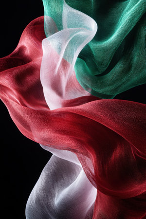 Vibrant and Flowing Fabric Texturesの素材