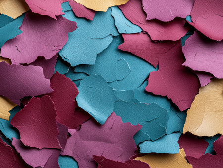 Vibrant peeled paint texture backgroundの素材