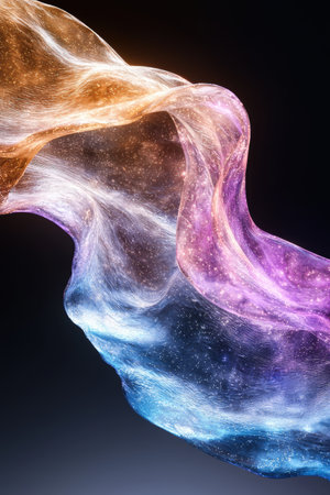 Vibrant abstract fluid art backgroundの素材