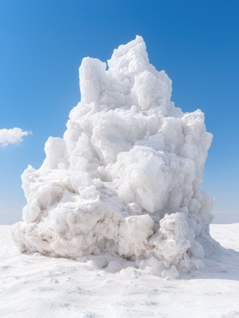 Majestic snow-covered mountain peakの素材