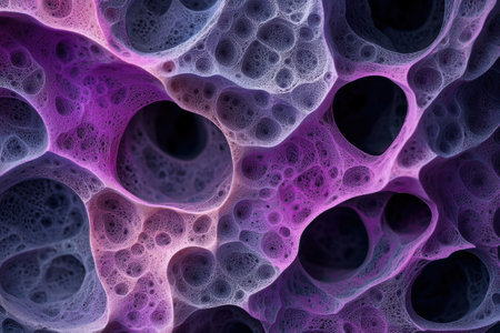 Vibrant abstract cellular structureの素材
