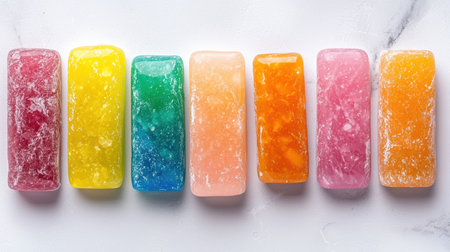 Colorful assortment of gummy candyの素材