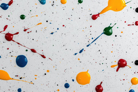 Colorful paint splatter abstract backgroundの素材