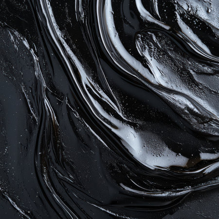 Flowing black and white abstract liquid artの素材