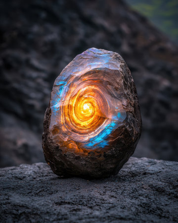 Mesmerizing Geode Crystal with Vibrant Colorsの素材