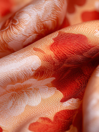 vibrant floral textile patternの素材