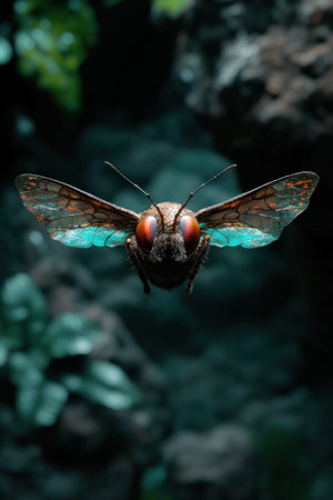 Vibrant Insect with Intricate Wingsの素材