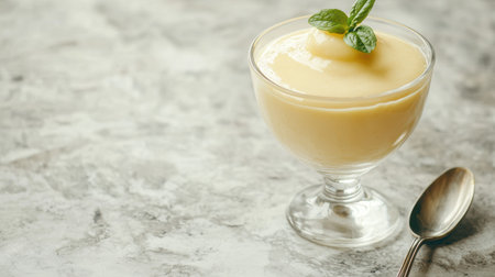 Refreshing lemon custard dessertの素材