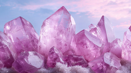 Stunning Amethyst Crystal Formationsの素材