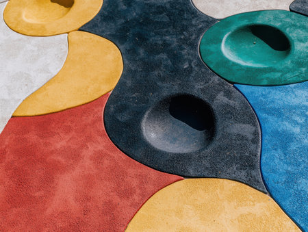 abstract colorful shapes and texturesの素材