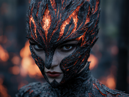 Mysterious and Captivating Feathered Maskの素材
