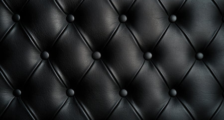 black leather upholstery texture backgroundの素材