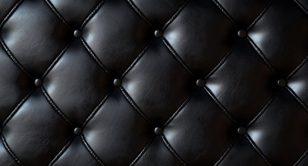 black leather upholstery texture backgroundの素材