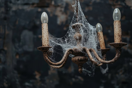 Spooky Cobweb-Covered Candelabraの素材