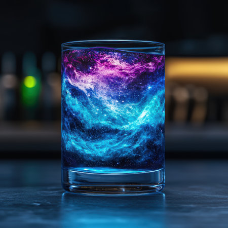 Vibrant galaxy-inspired cocktailの素材