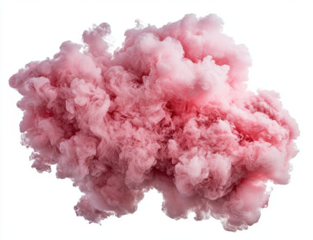 abstract pink smoke cloudの素材