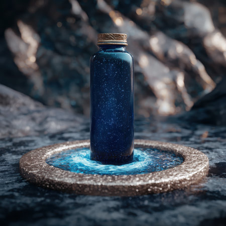 Mystical Potion Bottle on Enchanted Pedestalの素材