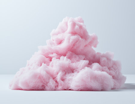 Fluffy pink cotton candy cloudの素材
