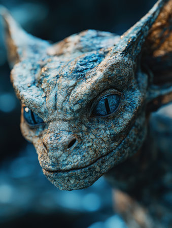 Closeup of a reptilian eyeの素材