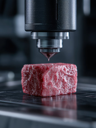 3D printed meat productionの素材