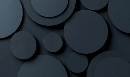abstract dark circular shapes backgroundの素材
