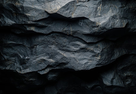 Dramatic dark rocky cave formationの素材