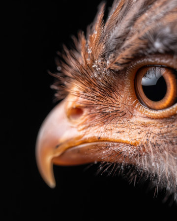 Extreme close-up of a bird's eyeの素材