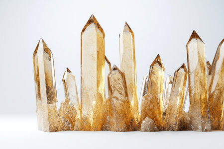 Glowing quartz crystal formationsの素材