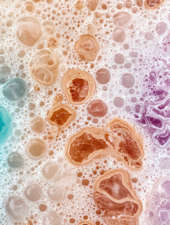 Colorful abstract fluid art backgroundの素材