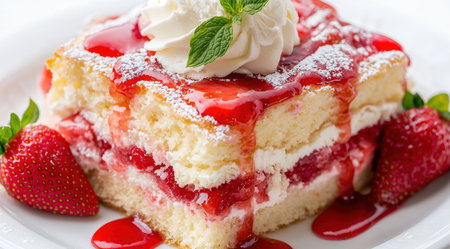 Delicious strawberry shortcake dessertの素材