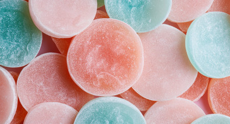 assorted colorful gummy candiesの素材
