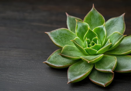 Close-up of a green succulent plantの素材