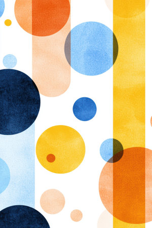Vibrant abstract shapes and patternsの素材
