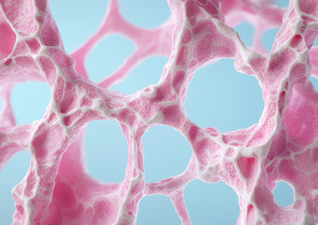 abstract pink cellular structureの素材