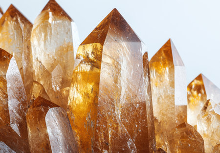 Closeup of natural quartz crystal formationsの素材