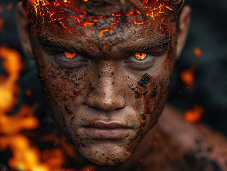 Fiery Warrior Portraitの素材