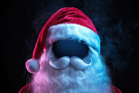 Colorful Santa Claus portraitの素材