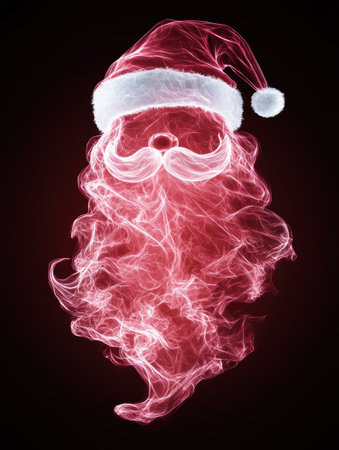 Glowing santa claus figureの素材