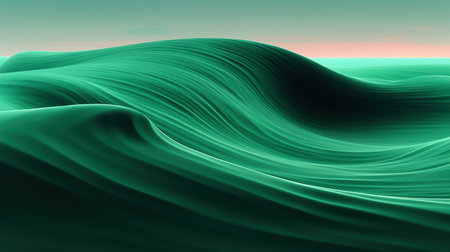 Flowing emerald wavesの素材
