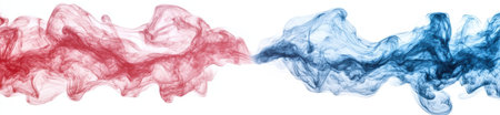 Colorful abstract smoke or ink swirlsの素材